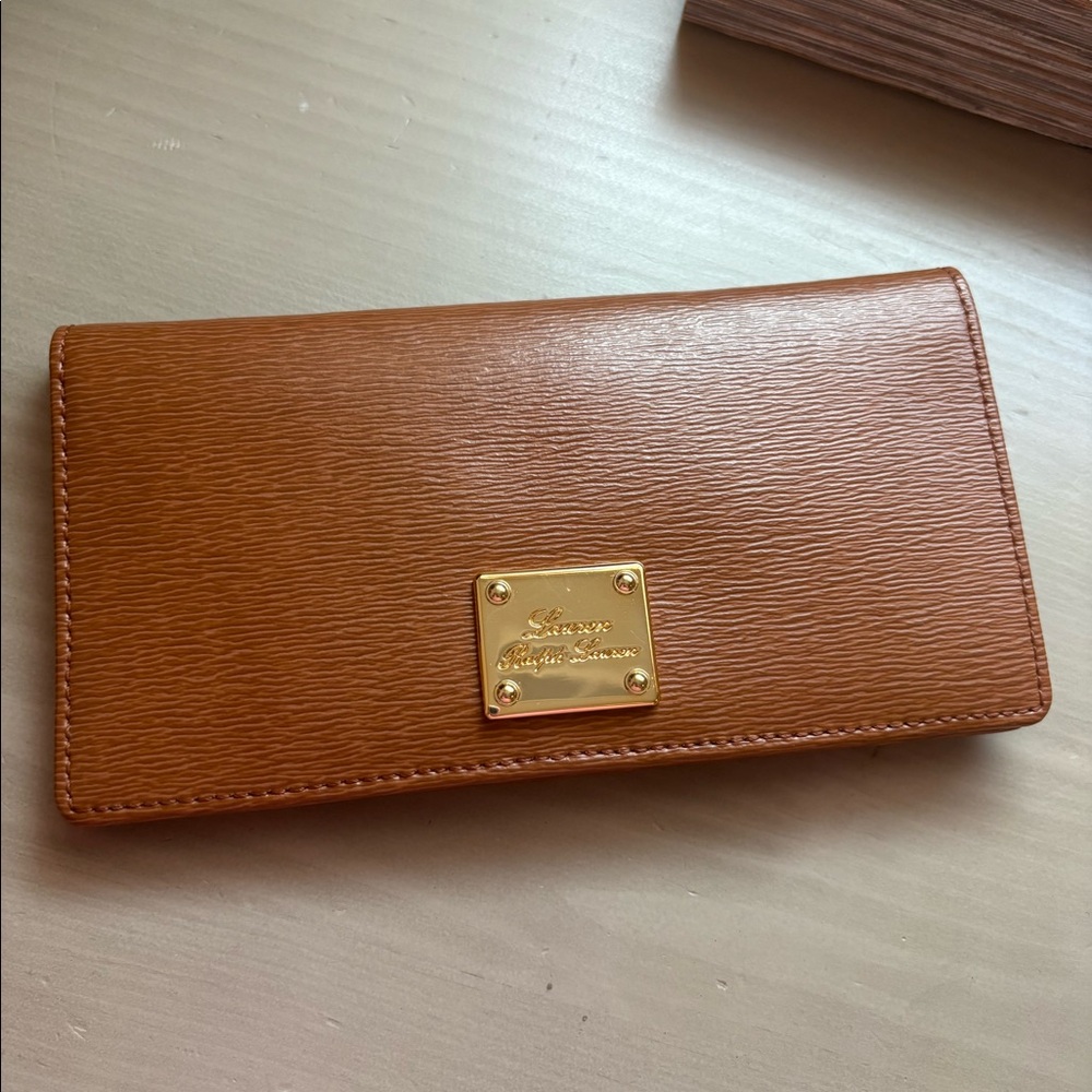 Ralph Lauren cognac wallet - Picture 2 of 3